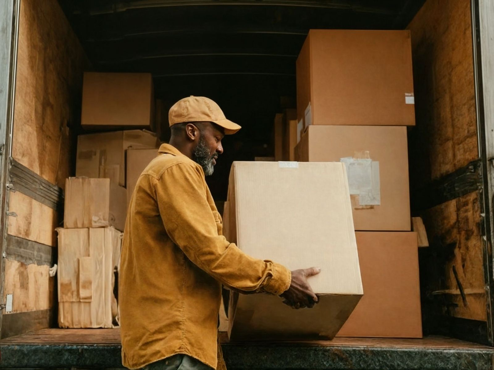 Embalagem e organização para envio de canecas