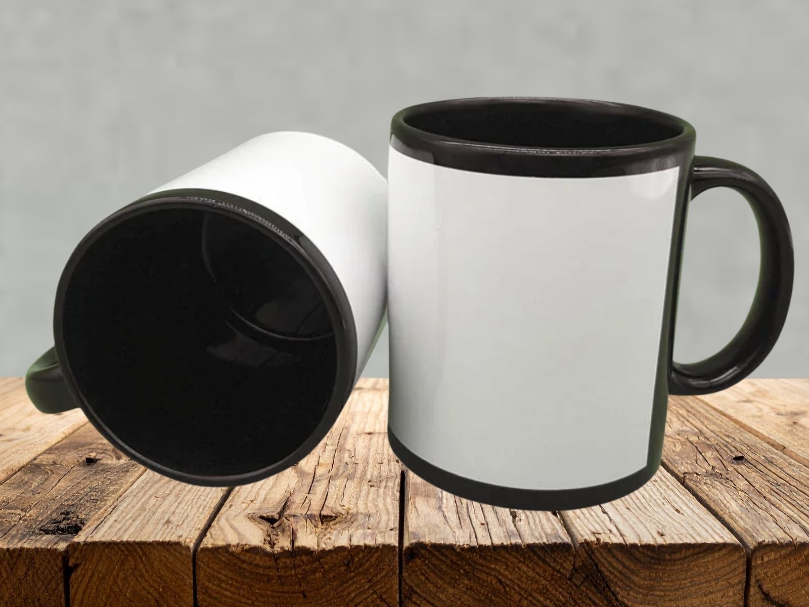 Caneca preta 325ml para personalização